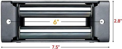 HLMOptimo 10 inch Winch Roller Fairlead 4 Way 10" Universal Mount Cable Guide Heavy Duty Nut Disassembly SUV Truck F150 8000 1000 12000lbs 14000 16000 in Saudi Arabia