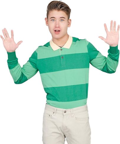 Blue & Detective Striped Long Sleeve T-Shirt Halloween Cosplay Cosplay in Kuwait
