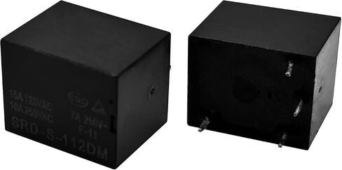 2Pcs SRD-S-112DM 12VDC 15A 4Pins Water Heater Air Conditioner Relay - Reliable Performance for Heating and Cooling Systems in Saudi Arabia
