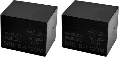 2Pcs SRD-S-112DM 12VDC 15A 4Pins Water Heater Air Conditioner Relay - Reliable Performance for Heating and Cooling Systems in Saudi Arabia