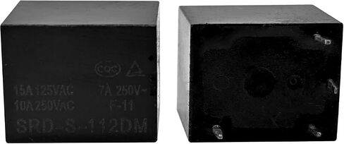 2Pcs SRD-S-112DM 12VDC 15A 4Pins Water Heater Air Conditioner Relay - Reliable Performance for Heating and Cooling Systems in Saudi Arabia