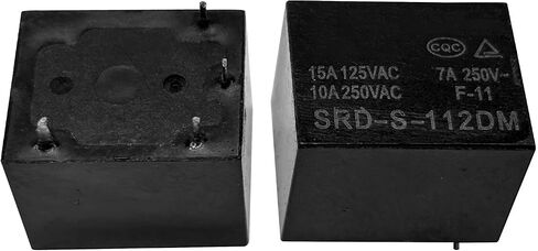 2Pcs SRD-S-112DM 12VDC 15A 4Pins Water Heater Air Conditioner Relay - Reliable Performance for Heating and Cooling Systems in Saudi Arabia