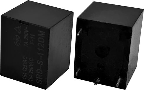 2Pcs SRD-S-112DM 12VDC 15A 4Pins Water Heater Air Conditioner Relay - Reliable Performance for Heating and Cooling Systems in Saudi Arabia