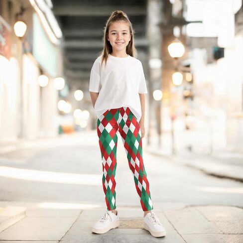 Girls 3pcs Leggings Printed Little Kids Striped Ankle Leggings 3-11Years in Kuwait