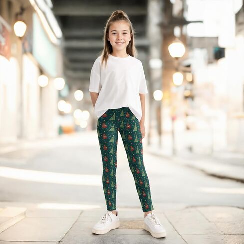 Girls 3pcs Leggings Printed Little Kids Striped Ankle Leggings 3-11Years in Kuwait