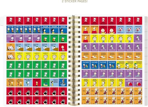 Graphique 2025 Spiral Frosted Cover Planner | 18 Month Organizer July 2024 - Dec. 2025 | Weekly & Monthly Spreads | To-Do & Note List | Reference Tabs | Reminder Stickers | Snoopy Typewriter | 8" x 10" in Saudi Arabia