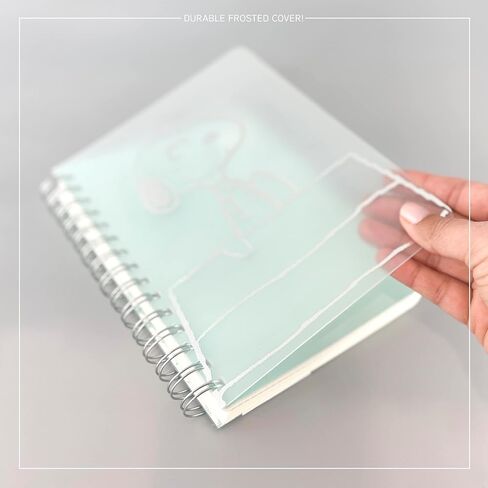 Graphique 2025 Spiral Frosted Cover Planner | 18 Month Organizer July 2024 - Dec. 2025 | Weekly & Monthly Spreads | To-Do & Note List | Reference Tabs | Reminder Stickers | Snoopy Typewriter | 8" x 10" in Saudi Arabia