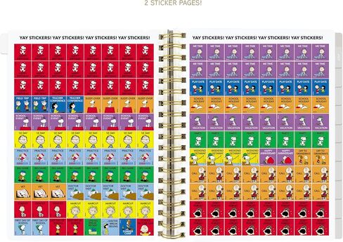 Graphique 2025 Spiral Frosted Cover Planner | 18 Month Organizer July 2024 - Dec. 2025 | Weekly & Monthly Spreads | To-Do & Note List | Reference Tabs | Reminder Stickers | Snoopy Typewriter | 8" x 10" in Saudi Arabia