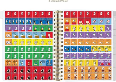 Graphique 2025 Spiral Frosted Cover Planner | 18 Month Organizer July 2024 - Dec. 2025 | Weekly & Monthly Spreads | To-Do & Note List | Reference Tabs | Reminder Stickers | Snoopy Typewriter | 8" x 10" in Saudi Arabia