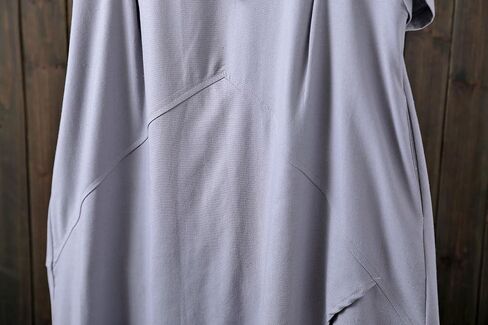 Minibee Women's Casual Linen Dress Summer Short Sleeve Flowy Empire Waist Midi Dresses with Pockets in Kuwait