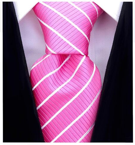Scott Allan Classic Stripe Black Tie for Men | Ties for Men Black and Blue Necktie | Corbatas Para Hombre Elegantes in Saudi Arabia