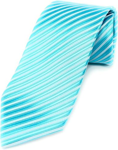 Scott Allan Classic Stripe Black Tie for Men | Ties for Men Black and Blue Necktie | Corbatas Para Hombre Elegantes in Saudi Arabia
