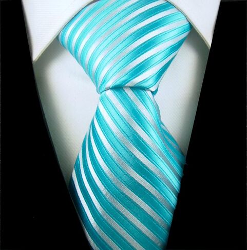 Scott Allan Classic Stripe Black Tie for Men | Ties for Men Black and Blue Necktie | Corbatas Para Hombre Elegantes in Saudi Arabia