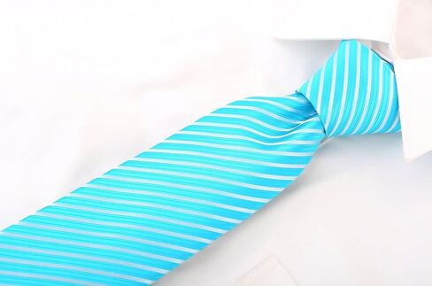 Scott Allan Classic Stripe Black Tie for Men | Ties for Men Black and Blue Necktie | Corbatas Para Hombre Elegantes in Saudi Arabia