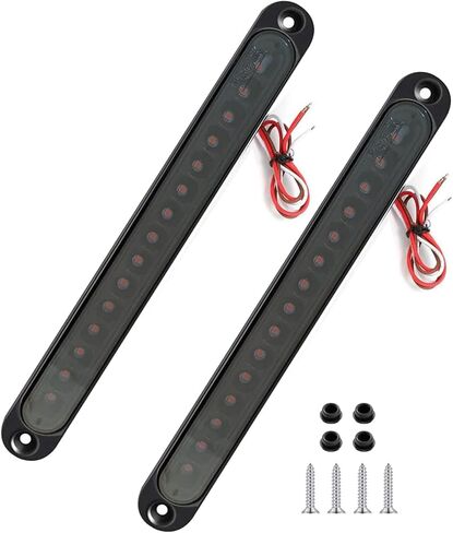 PerfecTech 15 LED Trailer Brake Tail Light, LED Bar Stop Turn Tail Lights Waterproof Assembly Brake Strip Red Light for Marine Boats Golf Cart Offroad Truck RV UTV ATV in Saudi Arabia