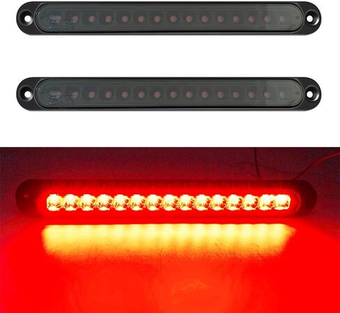 PerfecTech 15 LED Trailer Brake Tail Light, LED Bar Stop Turn Tail Lights Waterproof Assembly Brake Strip Red Light for Marine Boats Golf Cart Offroad Truck RV UTV ATV in Saudi Arabia