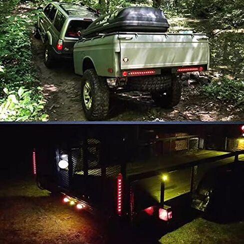 PerfecTech 15 LED Trailer Brake Tail Light, LED Bar Stop Turn Tail Lights Waterproof Assembly Brake Strip Red Light for Marine Boats Golf Cart Offroad Truck RV UTV ATV in Saudi Arabia