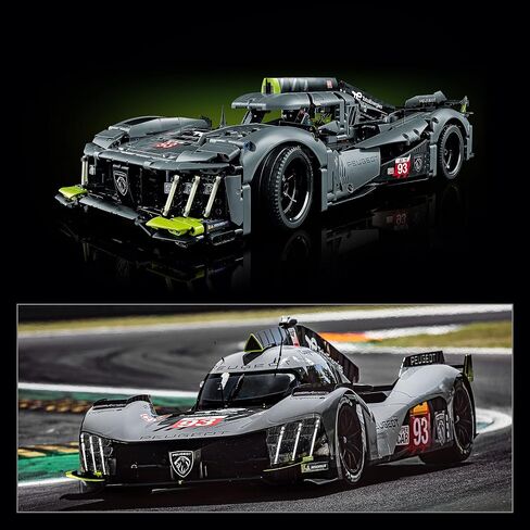 LEGO Technic Peugeot 9X8 24H Le Mans Hybrid Hypercar 42156 Collectible Race Car Building Kit for Adults and Teens, 1:10 Scale Racing Car Model, Gift for Motorsport Fans in Saudi Arabia