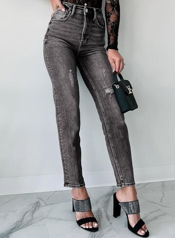 Dokotoo Jeans for Women High Waisted Fsahion Trendy Denim Pants 2024 Slim Pants Jean in Saudi Arabia