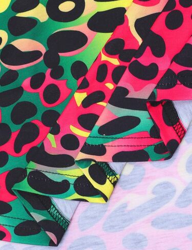 COSLAND Girls' Holiday Dress Kids Long Sleeve Printed Dresses, X-Small-Large in Kuwait