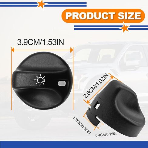 Head Light Head Lamp Switch Knob Compatible with Lincoln Ford F-150 F-250 F-350 F-450, 3L3Z-11661-AA 3L3Z11661AA in Saudi Arabia
