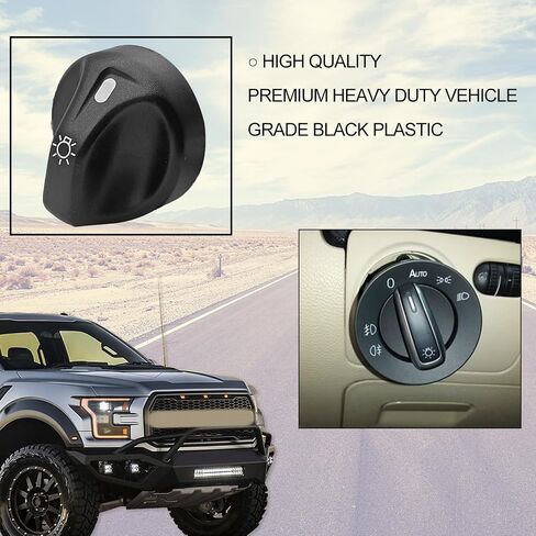 Head Light Head Lamp Switch Knob Compatible with Lincoln Ford F-150 F-250 F-350 F-450, 3L3Z-11661-AA 3L3Z11661AA in Saudi Arabia