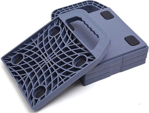 GarfatolRv Large RV Jack Pads with Built-in Handle Prevent Jacks from Sinking 11.8 Inch x 11.8 Inch Camper Jack Pads Blue (Pack of Two) in Kuwait