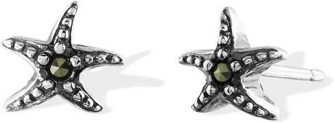 Boma Jewelry Sterling Silver Marcasite Starfish Stud Earrings in Saudi Arabia