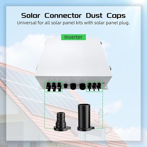 10 Pairs Solar Connector Caps, Weather Resistant Dust Male and Female Cap for Solar Connectors in Kuwait