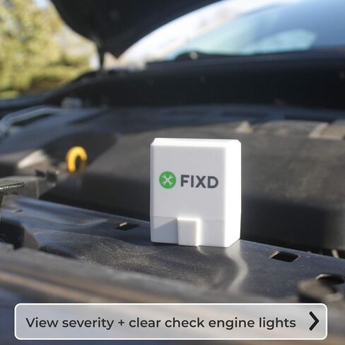 ماسح ضوئي FIXD Bluetooth obd2 للسيارة - قارئ رموز السيارة وأدوات المسح الضوئي لهواتف iPhone وAndroid - أداة تشخيص تلقائية obd2 لاسلكية لفحص المحرك وإصلاح جميع السيارات والمركبات '96 أو الأحدث (حزمة واحدة) in Kuwait