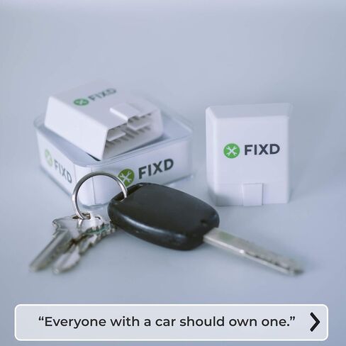 ماسح ضوئي FIXD Bluetooth obd2 للسيارة - قارئ رموز السيارة وأدوات المسح الضوئي لهواتف iPhone وAndroid - أداة تشخيص تلقائية obd2 لاسلكية لفحص المحرك وإصلاح جميع السيارات والمركبات '96 أو الأحدث (حزمة واحدة) in Kuwait