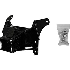 SuperATV Rear Receiver Hitch for Can-Am Maverick (See Fitment) | Easy Bolt-on Design | 4.5mm Heavy-Duty Carbon Steel | Tow up to 1650 lbs l Fits Standard 2" Attachments