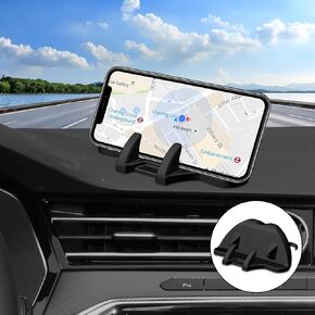 Car Phone Holder,Car Phone Mount with Non-Slip Silicone,Dashboard Phone Holder for Your Car, Cell Phone Car Mount Compatible with All Smartphones-Black
