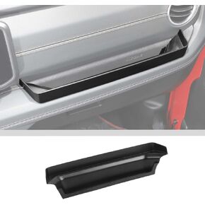 JWWY for Jeep JL JT Grab Tray Passenger Storage Box Organizer Grab Handle Expand Storage Box for 2024+ Jeep Wrangler JL JLU 2/4 Door Gladiator JT Accessories Black (Upgrade High Capacity)