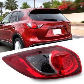Left Driver Side Tail Light Assembly Compatible With 2013-2016 Mazda CX-5 With Bulb KD3351160D, MA2804111