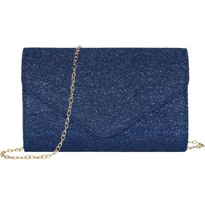 UBORSE Clutch Purse for Women Navy Blue Evening Bags Glitter Lace Envelope Shoulder Handbags for Wedding Prom Cocktail in Kuwait