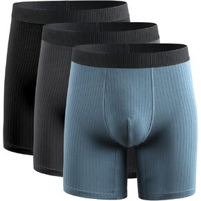 Men's Underwear Stretch-Cotton Boxer Brief 3-Pack Underwear for Men