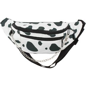 Leopard Print Nylon Fanny Pack Zebra Waist Pack Women Belt Bag Girls Chest Bag With Adjustable Belt One size yb-06937-03AD Yb-06937-03ad