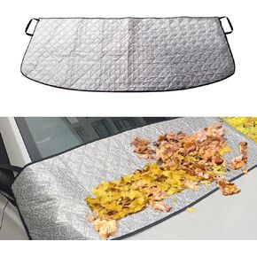 Fogfar 1 PC Snap-in Lattice Car Front Shield، 66.92 "× 17.71" غطاء من رقائق الألومنيوم للسيارة، مادة امتصاص غير مرئية مدمجة، مناسبة للسيارات والشاحنات وسيارات الدفع الرباعي (فضي ورمادي) in Kuwait