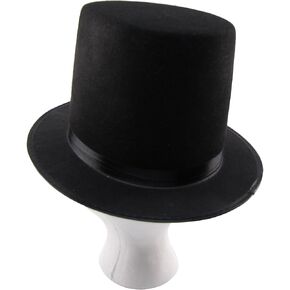 Civil War Era Abe Lincoln Style Black Top Hat Costume Theatre Prop Steampunk Accessory
