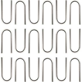 Tegg Jump Ring 50PCS Fusible High Temperature Nichrome Wire Jump Rings Ornament Hanger U Hooks for DIY Pendant Ceramic Ornaments Jewelry Making