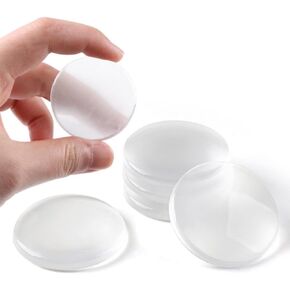 FGY Door Stoppers Wall Protectors 6 Pack, Clear Door Dumpers for Walls, Door Knob Wall Protector, Wall Protector Bumpers, Door Protectors for Wall, Door Handle Stopper for Home Office (Clear)