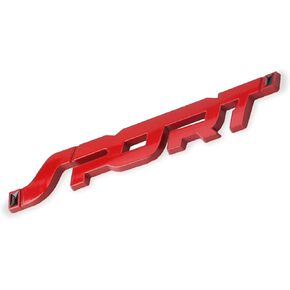Metal Car Sport Sticker, Car Sport Emblems, 3D Premium Car Side Fender Rear Trunk Emblem Logo Badge Decals, Car Exterior Decoration Accessories Car Emblem Fit for All Cars Bumper Window