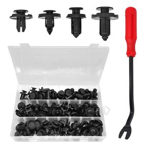 121PCS Push Type Retainers Clips for Nissan Infiniti, Bumper Body Fender Liner Clips Fasteners for Nissan, Replaces 01553-05323, 01553-09321, 01553-09241, 11296-AG000