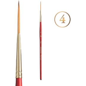 Princeton Heritage, Series 4050, Synthetic Sable Paint Brush for Watercolor, Liner, 2