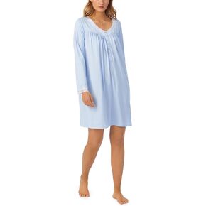 Eileen West Women's Sweater Knit Long Sleeve Short Gown