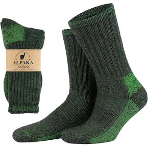 Alpaca Socks For Men Women, Alpaca Wool Socks 1 Pair Thermal Socks Cushioned Terry Interior Socks