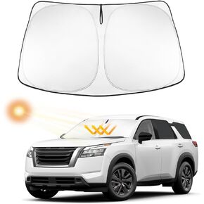 مظلة الزجاج الأمامي INTGET لـ 2005-2020 2021 Nissan Frontier Accessories نافذة السيارة حاجب الشمس واقي الشمس واقي الشمس عاكس الشمس لملحقات Nissan Xterra 2005-2015 (2005-2021) in Kuwait
