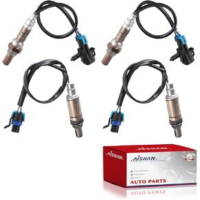 4PC O2 Oxygen Sensor Upstream/Downstream Compatible with GMC Sierra 1500 Yukon XL1500 2500 Cadillac Escalade ESV EXT Chevy Silverado 1500 Avalanche 2006-2007 Replace 234-4337 234-4018 13444