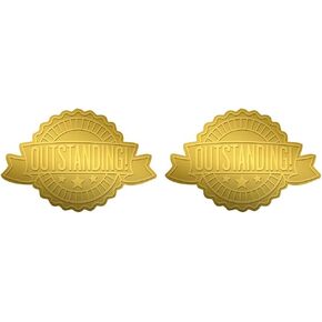 Great Papers! Outstanding Ribbon Embossed and Gold Foil Certificate Seal, 1.75", 48 Count (20104102) in Kuwait